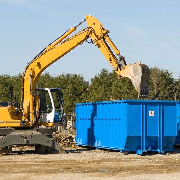 is there a minimum or maximum amount of waste i can put in a residential dumpster in Monroe Center IL